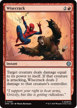 Wisecrack single card from Magic : the Gathering