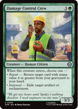 Damage Control Crew single card from Magic : the Gathering