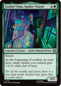 Ezekiel Sims, Spider-Totem single card from Magic : the Gathering