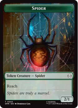Spider Token single card from Magic: the Gathering