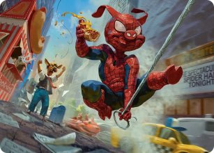 (19/54) Spider-Ham, Peter Porker Art Card single card from Magic the Gathering