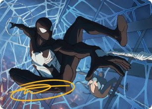 Symbiote Spider-Man Art Card (Gold-Stamped Signature) : 40 ART SERIES : MARVEL'S SPIDER-MAN - Magic the Gathering Single Card Symbiote Spider-Man Art Card (Gold-Stamped Signature) : 40 ART SERIES : MARVEL'S SPIDER-MAN - Magic the Gathering Single Card