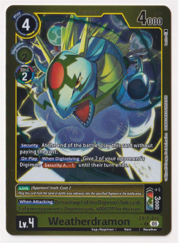 Weatherdramon (ALTERNATIVE ART) single card from Digimon Card Game
