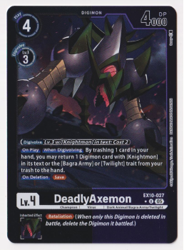 DeadlyAxemon (ALTERNATIVE ART) single card from Digimon Card Game