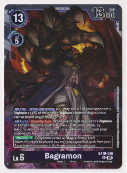Bagramon single card from Digimon Card Game