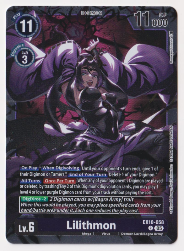 lilithmon digimon card From Heroines Set What a set, what a #digimoncard #digimoncollection #bgs10pristine #digimoncollector #collectwhatyoulikenotthehype #feelscollectible #texturedart #digimon2020 #digimontamers #digimonex02 #sakuyamon ALT Lilithmon Super Rare Alternative Art Mint Digimon Card Lvl Old Digimon Card Bo-943 Lilithmon