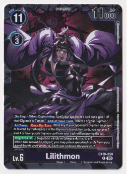 Lilithmon single card from Digimon Card Game
