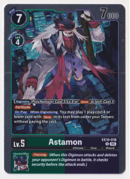 Astamon single card from Digimon Card Game