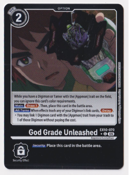 God Grade Unleashed (ALTERNATIVE ART) single card from Digimon Card Game