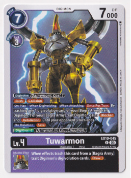 Tuwarmon single card from Digimon Card Game