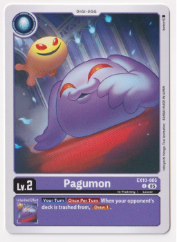 Pagumon single card from Digimon Card Game