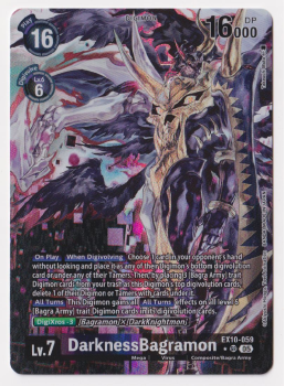 DarknessBagramon (ALTERNATIVE ART) single card from Digimon Card Game