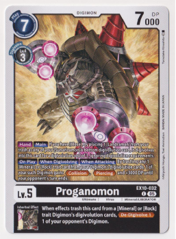 Proganomon single card from Digimon Card Game