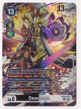 Deusmon single card from Digimon Card Game