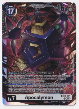 Apocalymon single card from Digimon Card Game