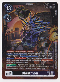 Blastmon single card from Digimon Card Game