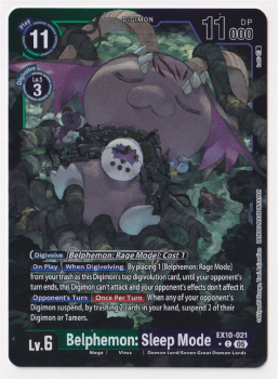 Belphemon: Sleep Mode (ALTERNATIVE ART) single card from Digimon Card Game