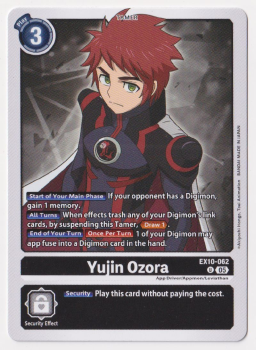 Yujin Ozora single card from Digimon Card Game