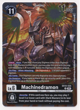 Machinedramon single card from Digimon Card Game