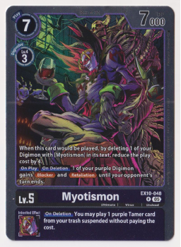 Myotismon single card from Digimon Card Game