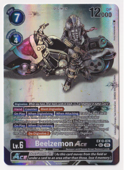 Beelzemon ACE (ALTERNATIVE ART) single card from Digimon Card Game