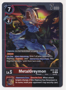 MetalGreymon single card from Digimon Card Game