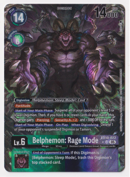 Belphemon: Rage Mode (ALTERNATIVE ART) single card from Digimon Card Game