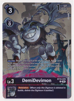 DemiDevimon (ALTERNATIVE ART) single card from Digimon Card Game