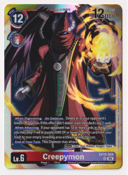 Creepymon single card from Digimon Card Game