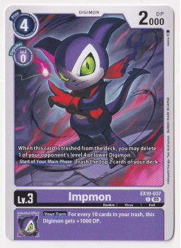 Impmon single card from Digimon Card Game