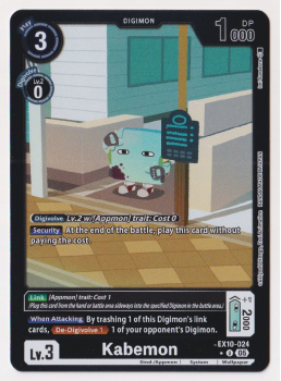 Kabemon (ALTERNATIVE ART) single card from Digimon Card Game
