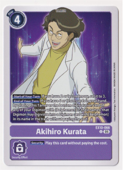 Akihiro Kurata single card from Digimon Card Game
