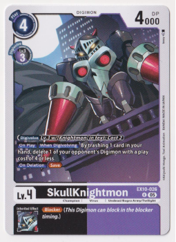 SkullKnightmon single card from Digimon Card Game