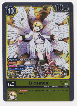 Lucemon single card from Digimon Card Game