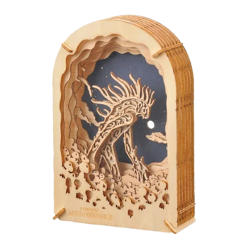 Paper Theatre Wood Style Night Walker - Princess Mononoke