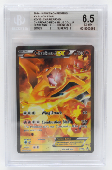 Charizard EX (PROMO) : XY121 BLACK STAR PROMO - BECKETT - 6.5 EX-MT+