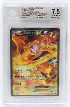 Charizard EX (PROMO) : XY121 BLACK STAR PROMO - BECKETT - 7.5 NEAR MINT+