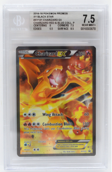 Charizard EX (PROMO) : XY121 BLACK STAR PROMO - BECKETT - 7.5 NEAR MINT+
