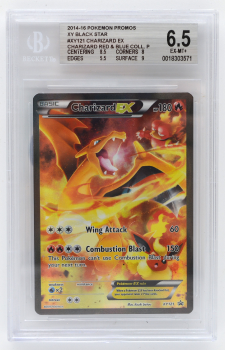 Charizard EX (PROMO) : XY121 BLACK STAR PROMO - BECKETT - 6.5 EX-MT+