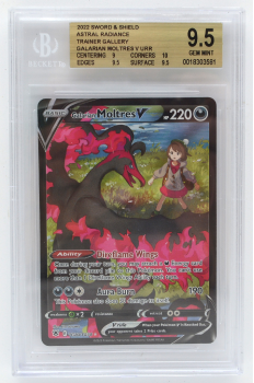 Galarian Moltres V (SPECIAL ART) : TG20/TG30 ASTRAL RADIANCE - BECKETT - 9.5 GEM MINT