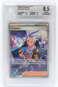 Drayton (SPECIAL ILLUSTRATION RARE) : 244/191 SURGING SPARKS - BECKETT - 8.5 NM-MT+