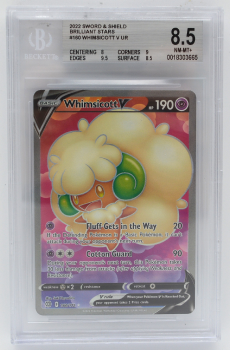 Whimsicott V (ULTRA RARE) : 160/172 BRILLIANT STARS - BECKETT - 8.5 NM-MT+