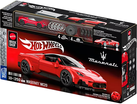 Mattel Brick Shop Hot Wheels Maserati MC20
