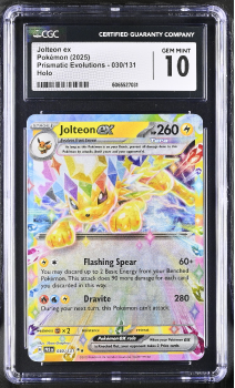 Espeon EX (HOLO) : 034/131 PRISMATIC EVOLUTIONS - CERTIFIED GUARANTY COMPANY Graded Card - 10 GEM MINT