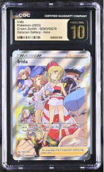 Irida (GALARIAN GALLERY) : GG63/GG70 CROWN ZENITH - CERTIFIED GUARANTY COMPANY Graded Card - 10 PRISTINE
