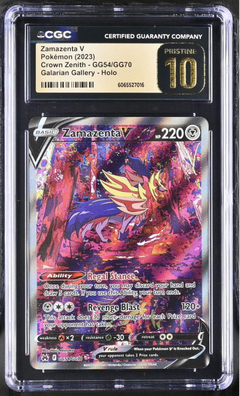 are graded pokemon cards worth more Zeraora VMAX GG42/GG70