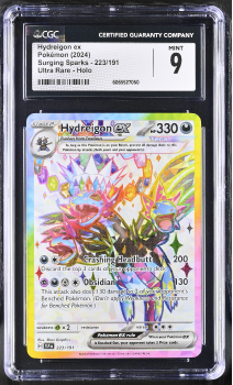 Hydreigon EX (ULTRA RARE) : 223/191 SURGING SPARKS - CERTIFIED GUARANTY COMPANY Graded Card - 9 MiNT
