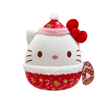 Squishmallows - 8in Hello Kitty Holiday