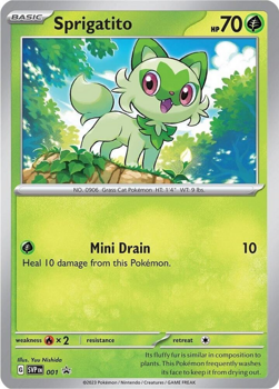 Sprigatito SVP001 - Pokemon Single Promotional Card