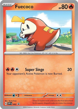 Fuecoco SVP002 - Pokemon Single Promotional Card